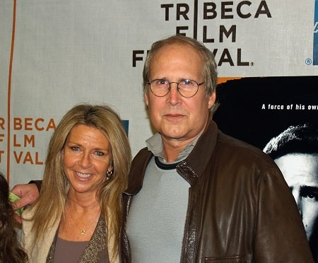 A picture of Chevy Chase and his wife, Jayni Luke.